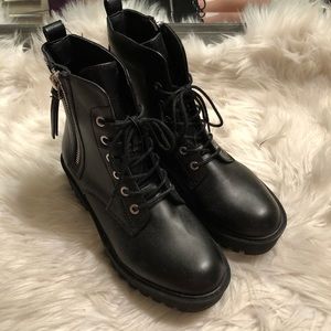 Chunky combat boots